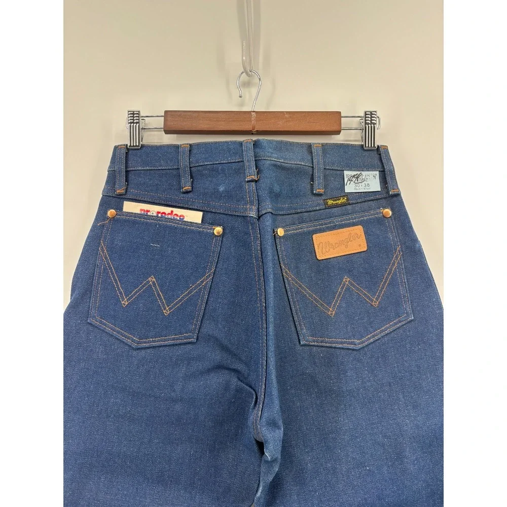 Wrangler Pro Rodeo Straight Leg Jeans Mens Blue Cowboy Cut 13MWZ 30x38